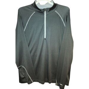 Mens Large Slazenger Golf Dark Gray Long Sleeve Pullover SfPf Home •57